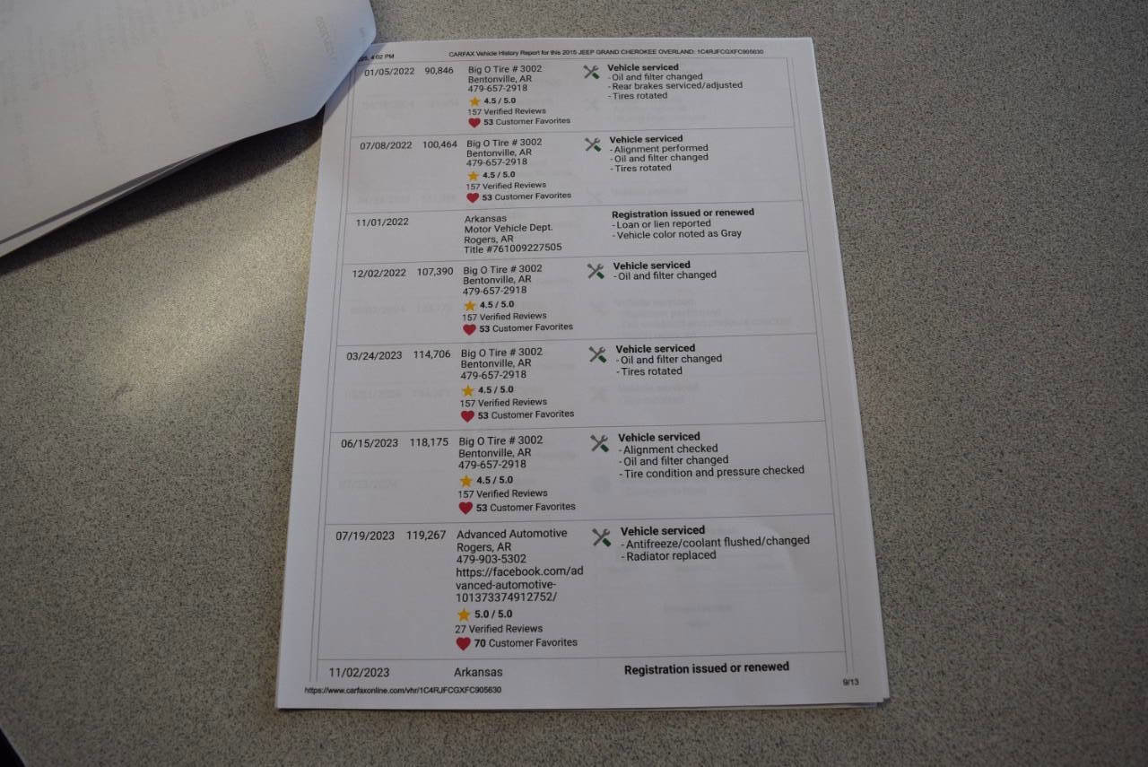 Used 2015 Jeep Grand Cherokee Overland image 72