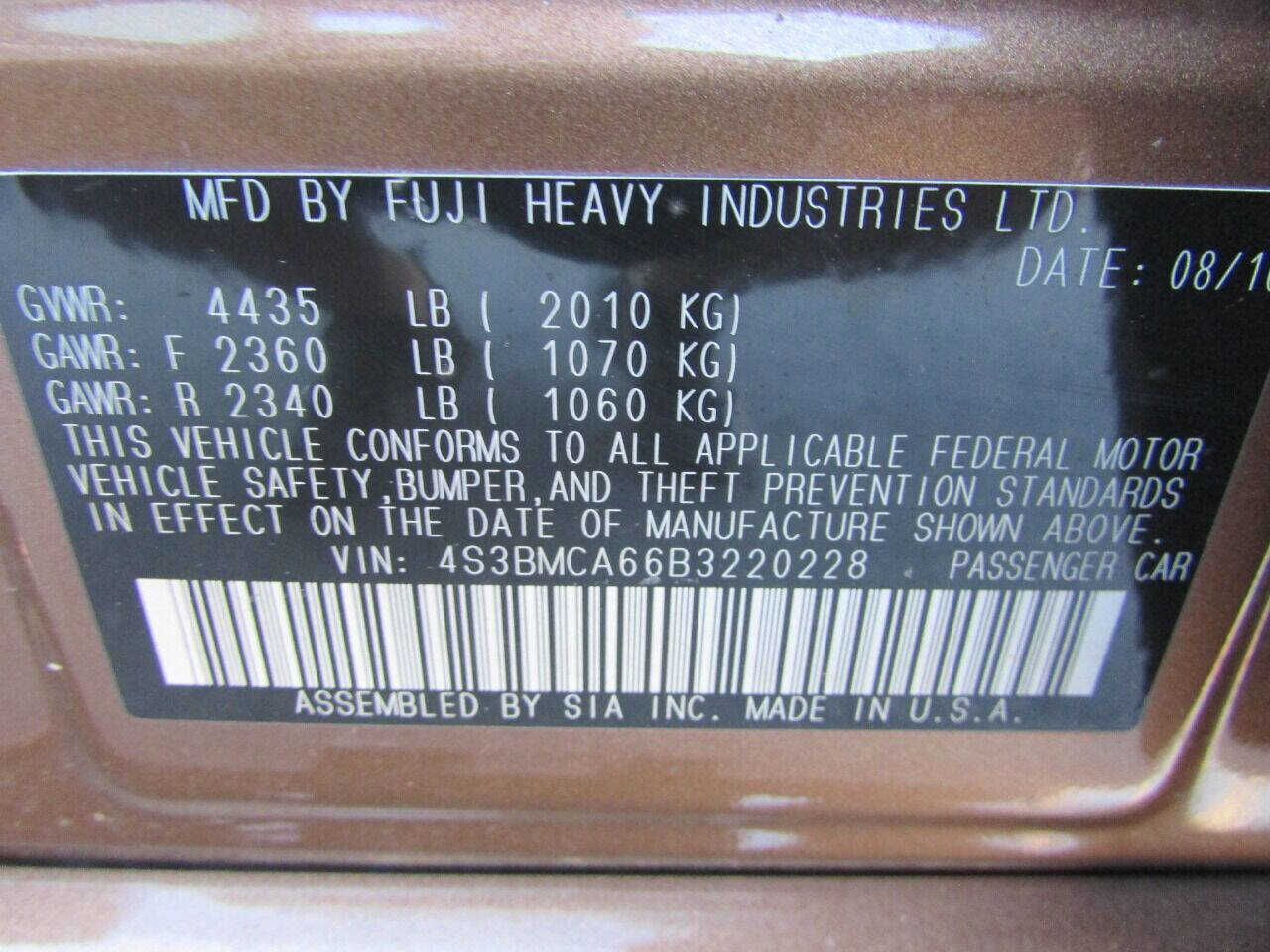 Used 2011 Subaru Legacy 2.5i image 44