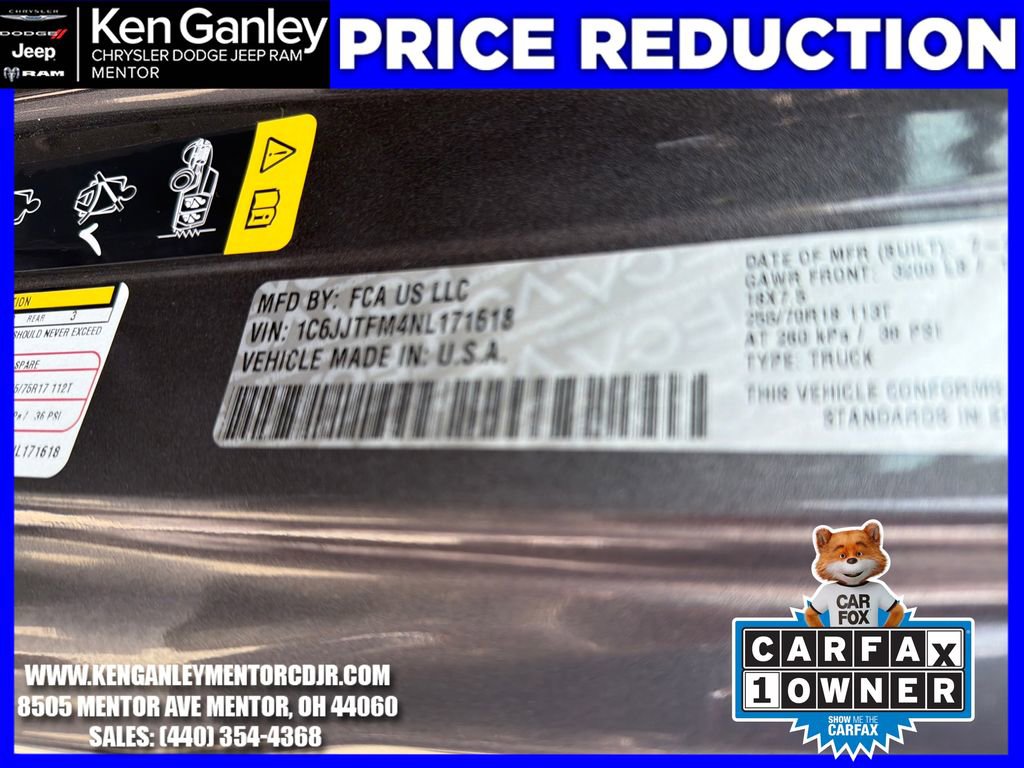 Used 2022 Jeep Gladiator Overland w/ Trailer Tow Package AWD/4WD image 26