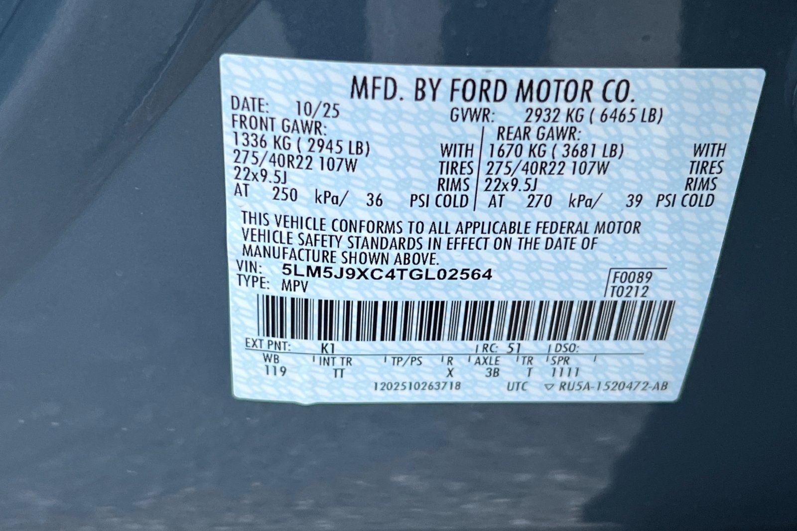 New 2026 Lincoln Aviator Black Label w/ Dynamic Handling Package image 25