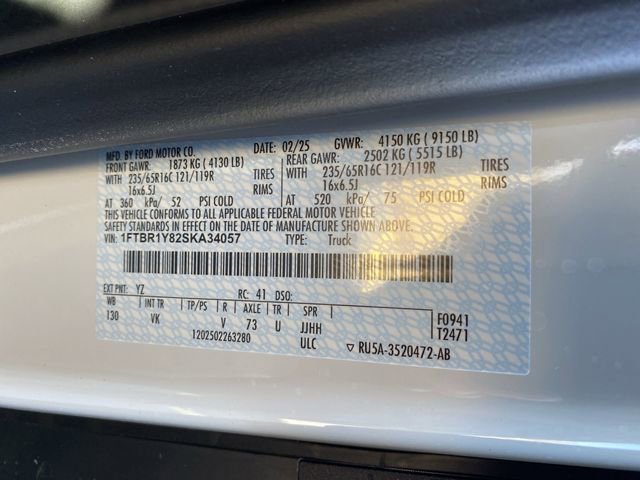 New 2025 Ford Transit 250 Low Roof w/ Load Area Protection Package image 29