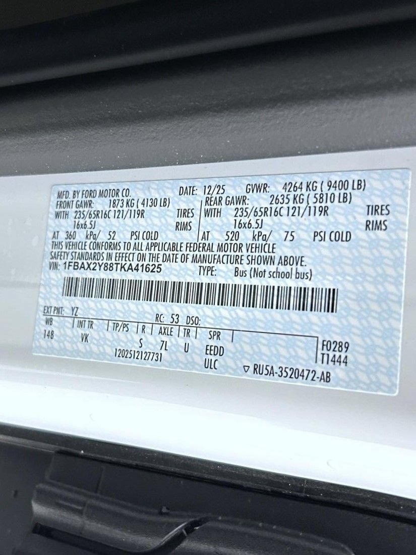 New 2026 Ford Transit 350 XL RWD image 23