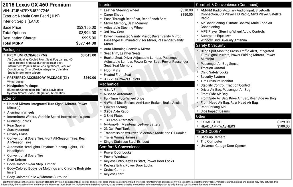 Used 2018 Lexus GX 460 Premium w/ Premium Package image 12