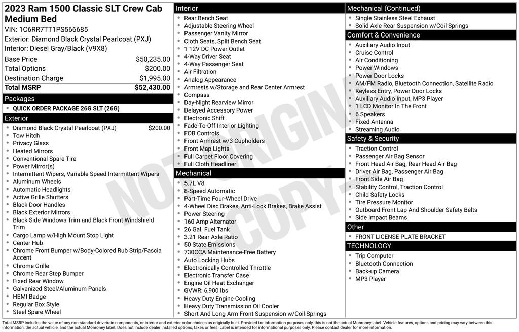 Used 2023 RAM 1500 Classic SLT AWD/4WD image 39