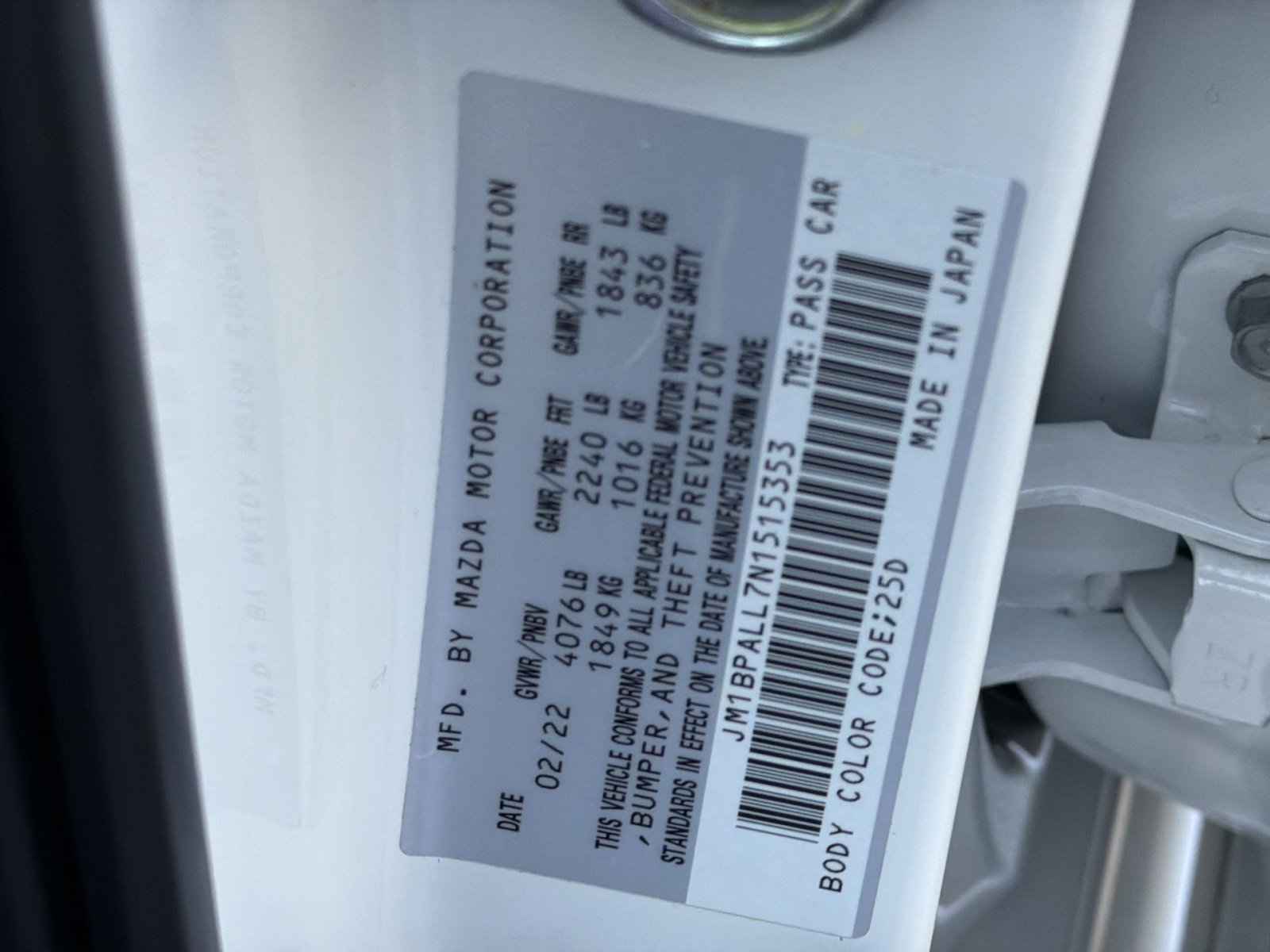 Used 2022 MAZDA MAZDA3 s image 27