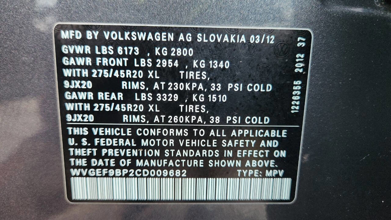 Used 2012 Volkswagen Touareg Executive image 49