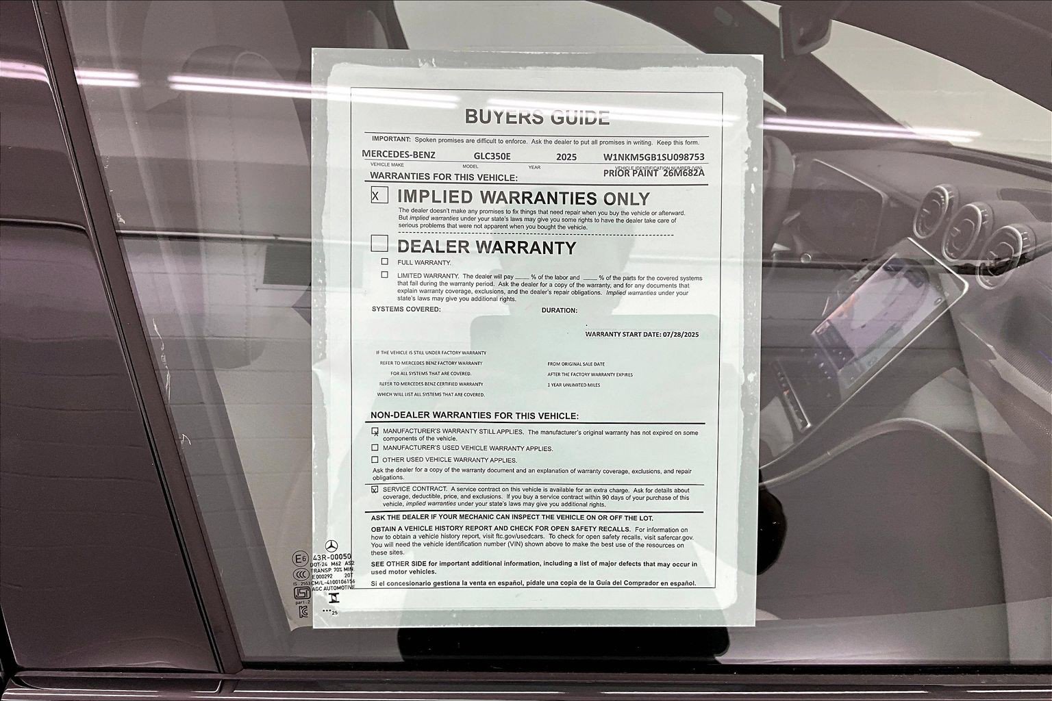 Certified 2025 Mercedes-Benz GLC 350e 4MATIC image 34