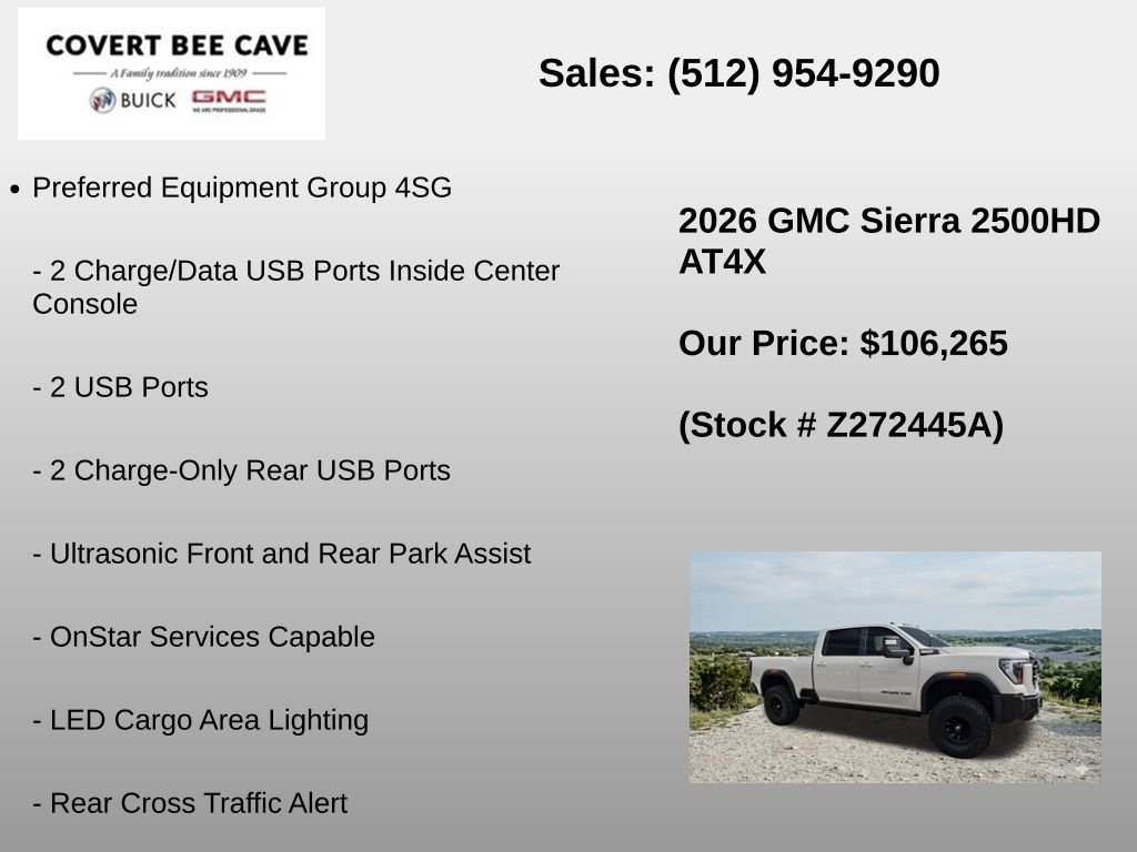 Used 2026 GMC Sierra 2500 AT4X w/ LPO, Black Badging Package image 30