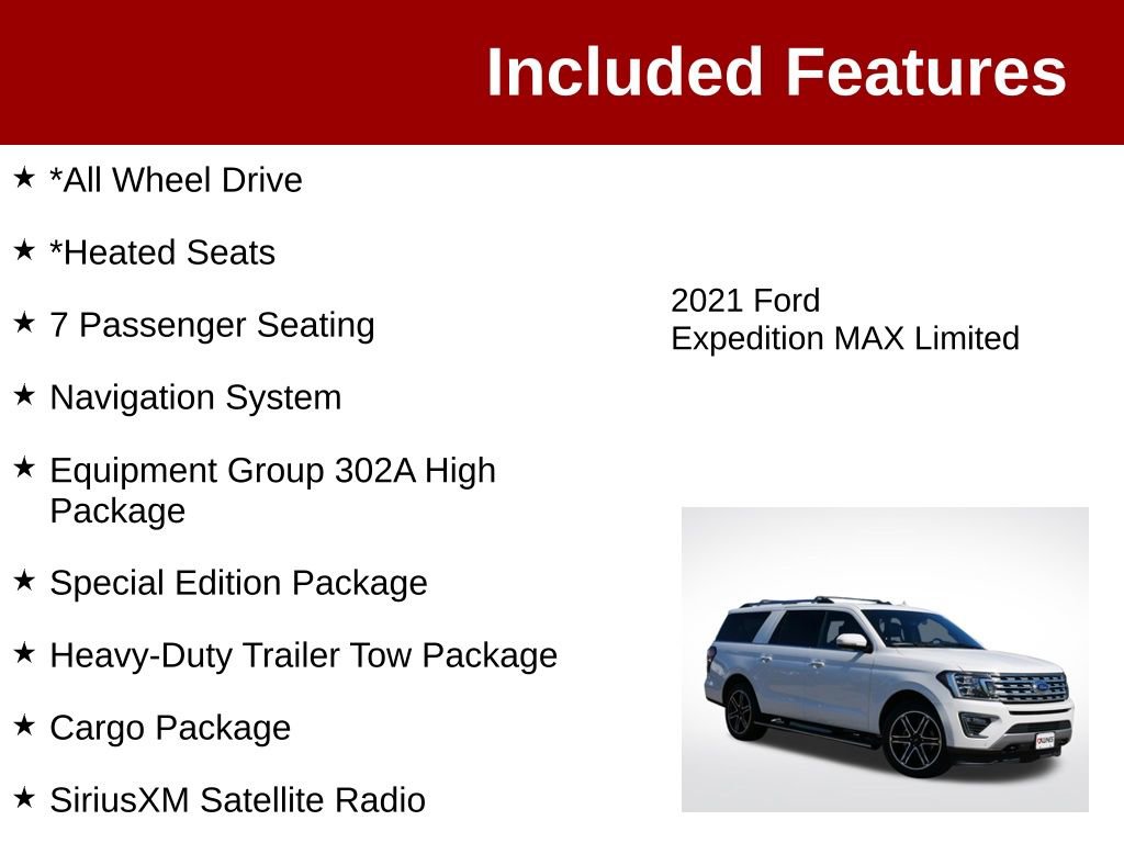 Used 2021 Ford Expedition Max Limited AWD/4WD image 3