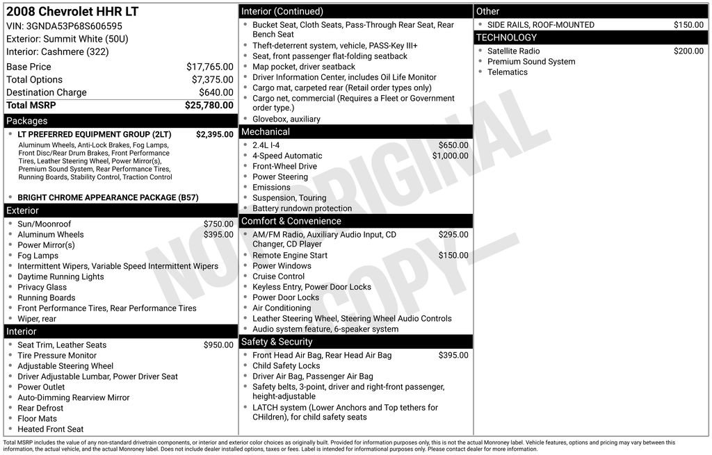 Used 2008 Chevrolet HHR LT w/ LT Preferred Equipment Group image 11