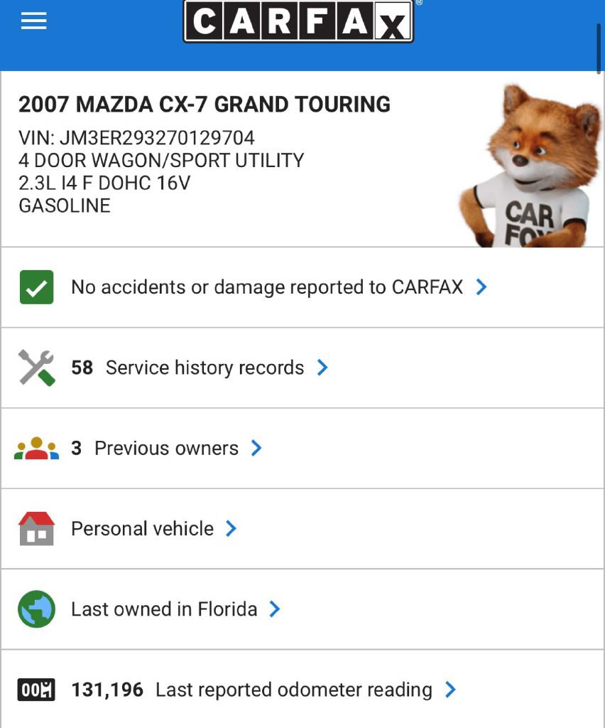 Used 2007 MAZDA CX-7 Grand Touring image 16