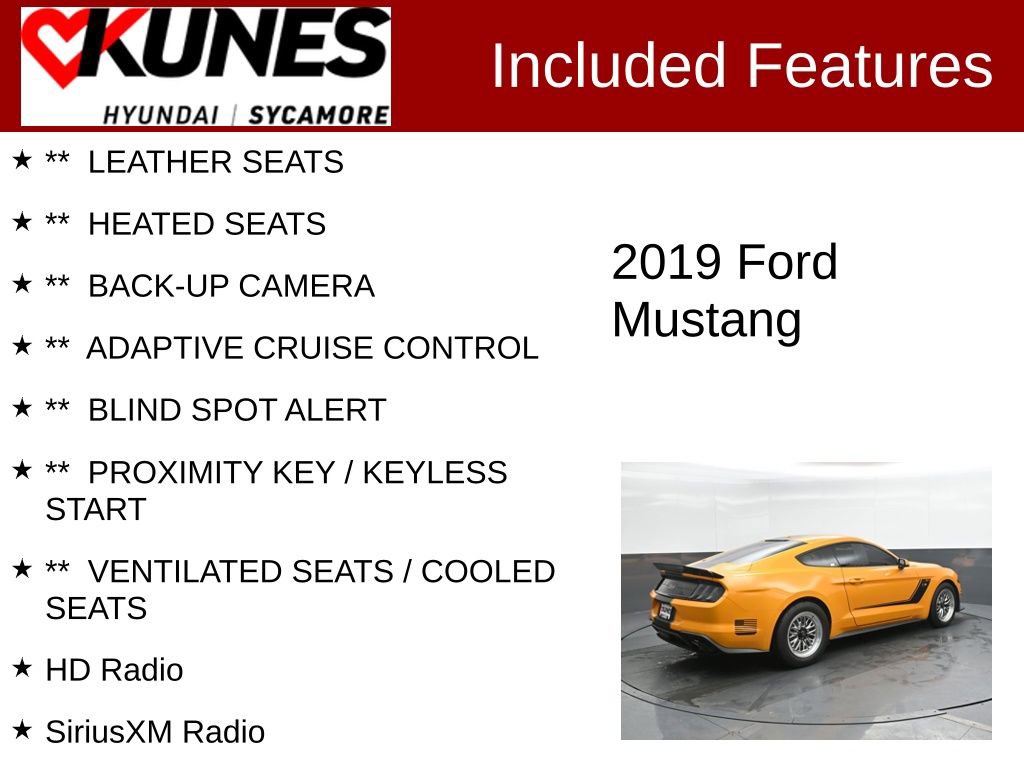 Used 2019 Ford Mustang GT Premium w/ GT Performance Package image 2
