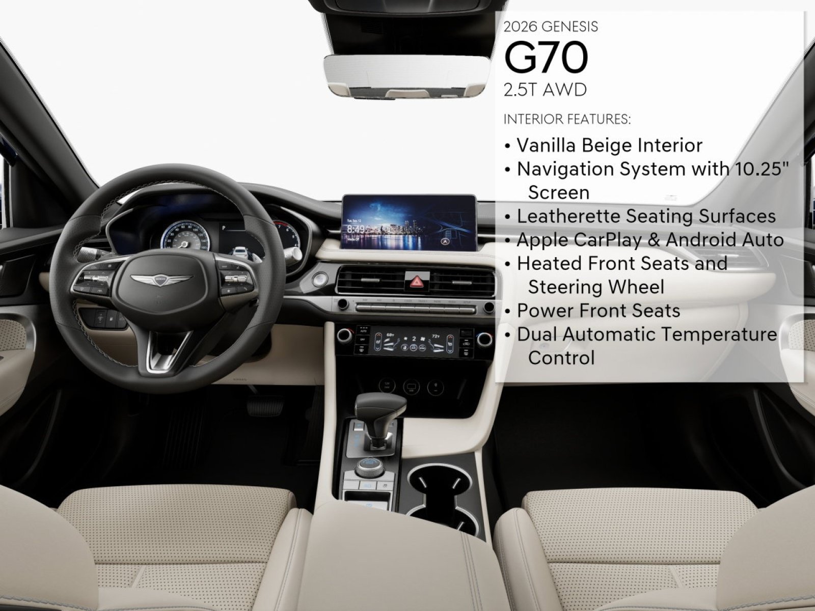 New 2026 Genesis G70 2.5T AWD/4WD image 15