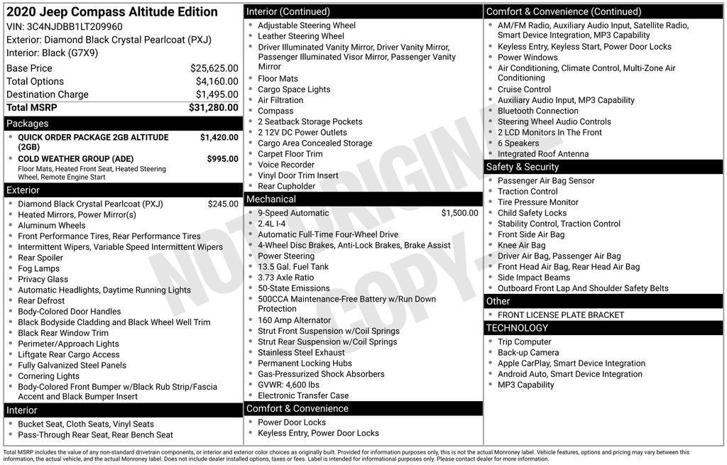 Certified 2020 Jeep Compass Latitude image 9
