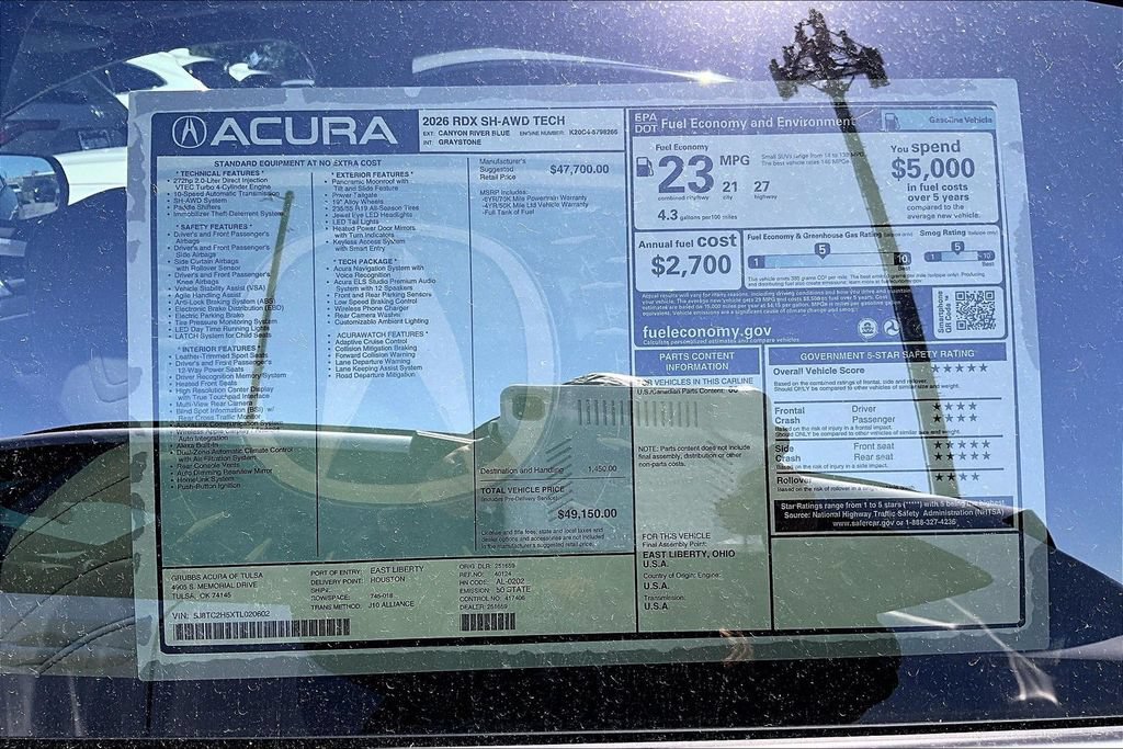 New 2026 Acura RDX w/ Technology Package AWD/4WD image 30