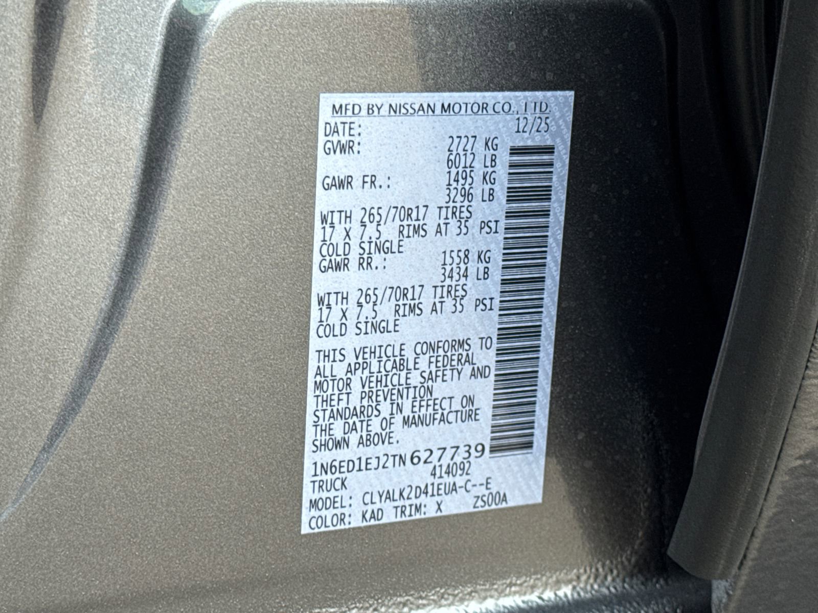 New 2026 Nissan Frontier Pro-X w/ Pro-X Convenience Package image 32