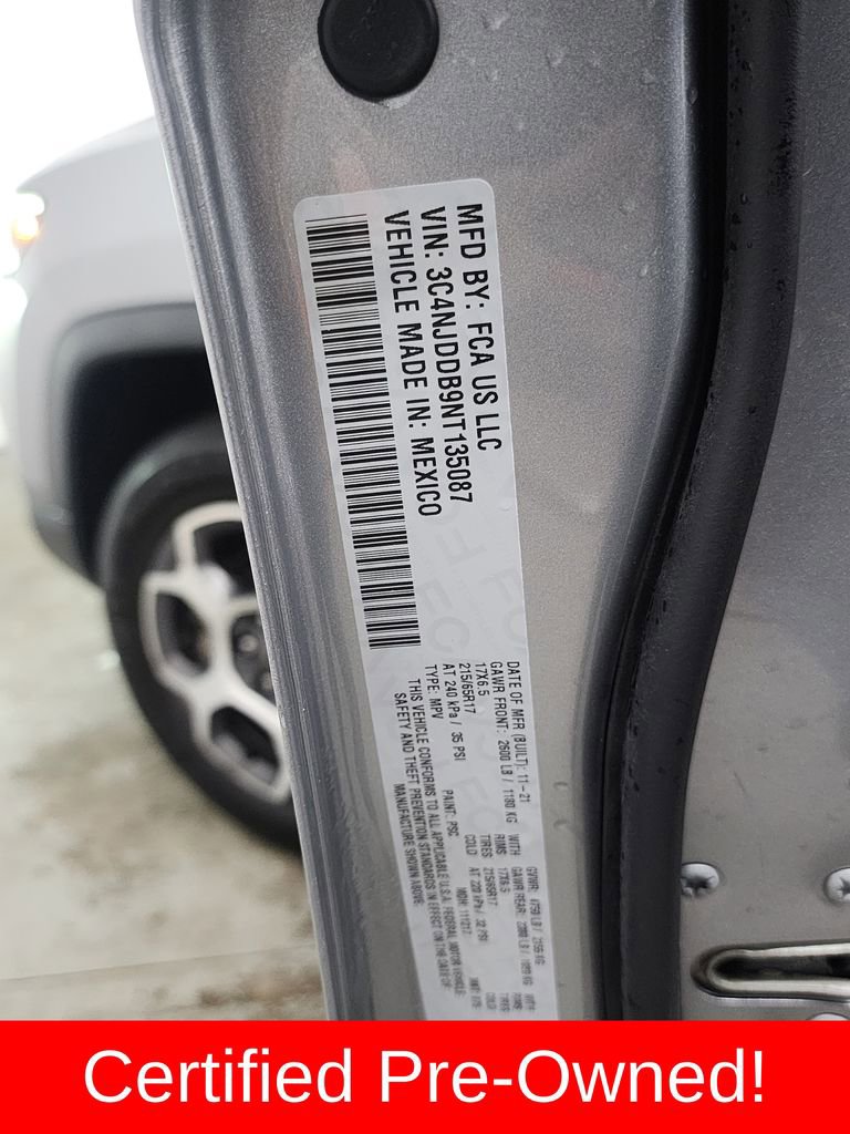 Certified 2022 Jeep Compass Trailhawk w/ Trailhawk Elite Group image 41