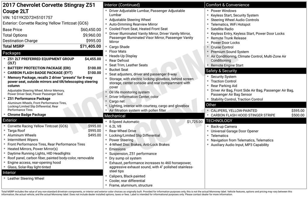 Used 2017 Chevrolet Corvette Stingray Coupe RWD image 12