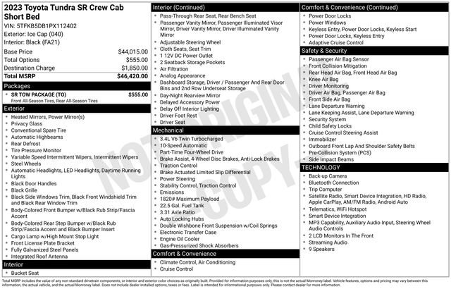 Used 2023 Toyota Tundra SR w/ SR Tow Package AWD/4WD image 4