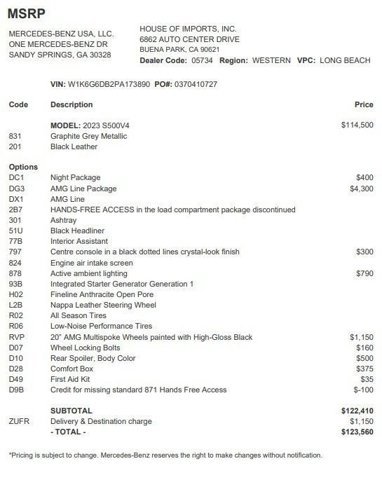 Certified 2023 Mercedes-Benz S 500 4MATIC image 4