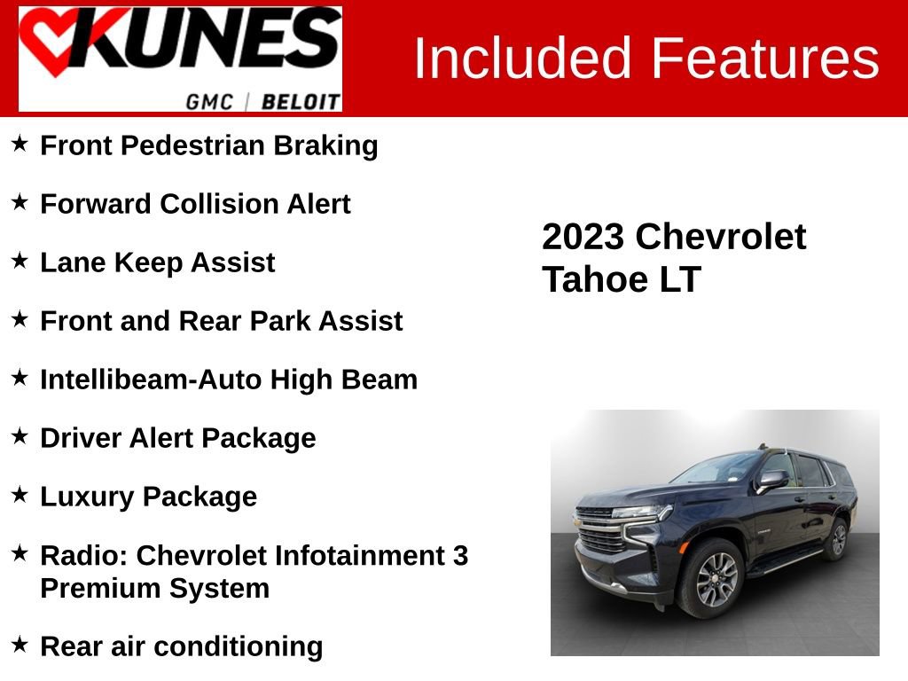Used 2023 Chevrolet Tahoe LT w/ Luxury Package image 2
