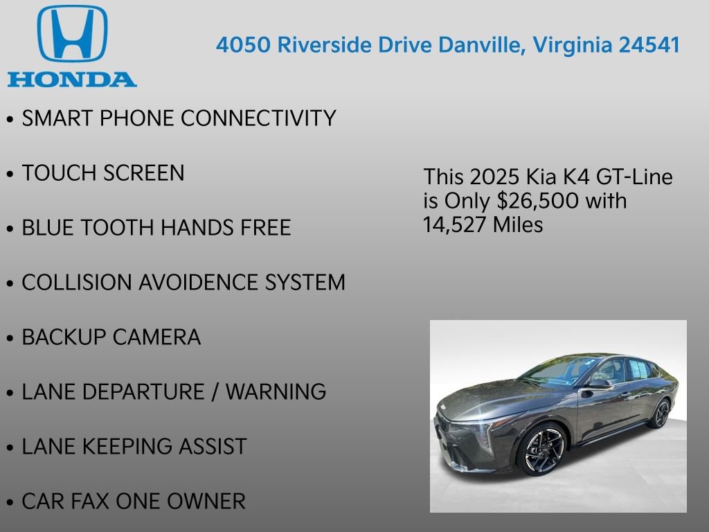 Used 2025 Kia K4 GT-Line w/ GT-Line Premium Package FWD image 12