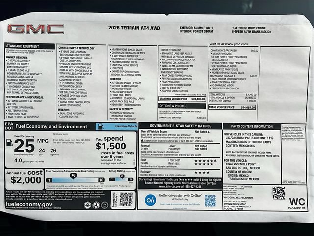New 2026 GMC Terrain AT4 w/ Convenience Package III AWD/4WD image 21