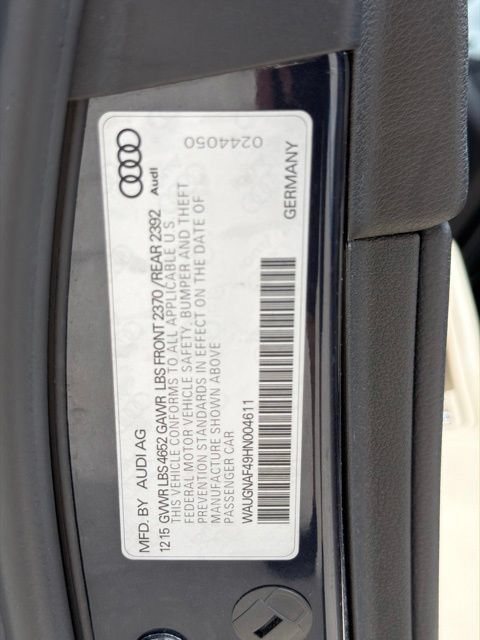 Used 2017 Audi A4 2.0T Premium w/ Convenience Package FWD image 28
