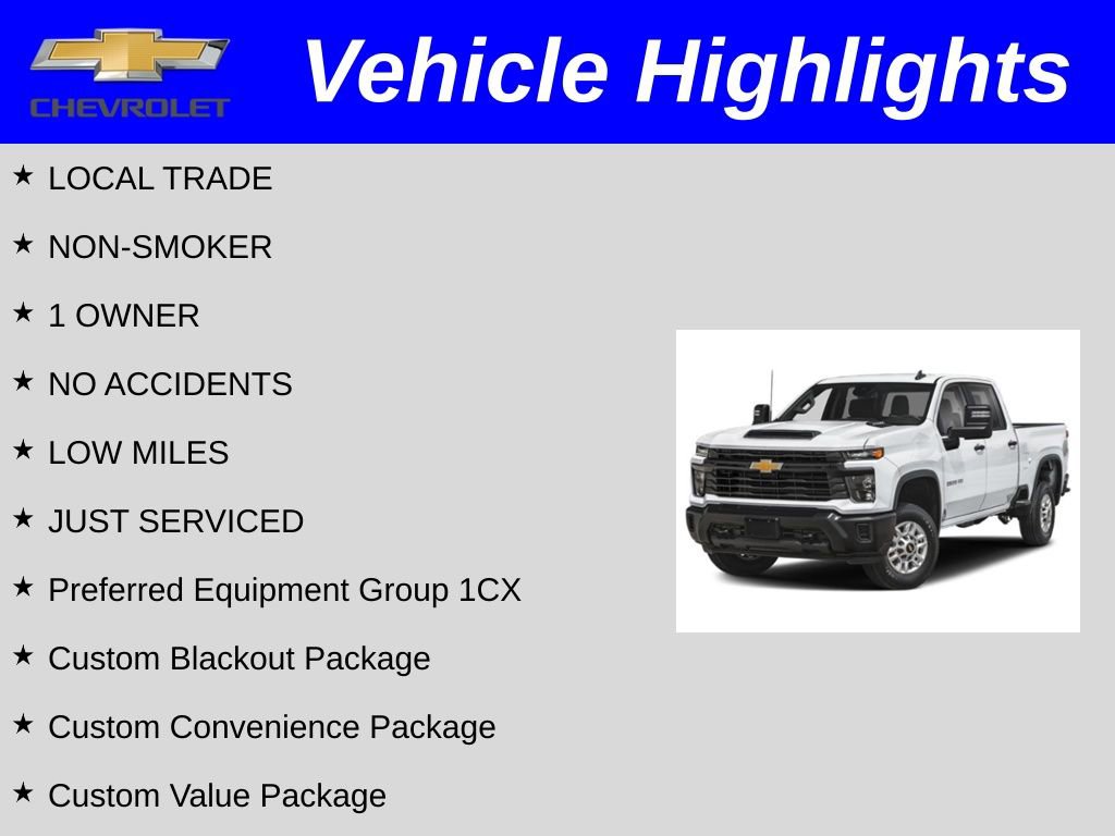 Used 2025 Chevrolet Silverado 2500 Custom w/ Custom Value Package image 2