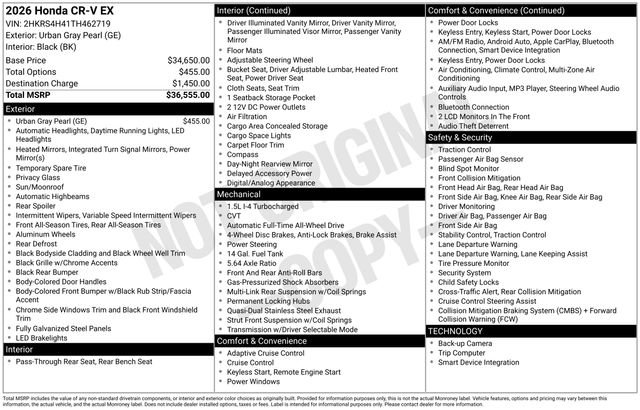 New 2026 Honda CR-V EX image 32