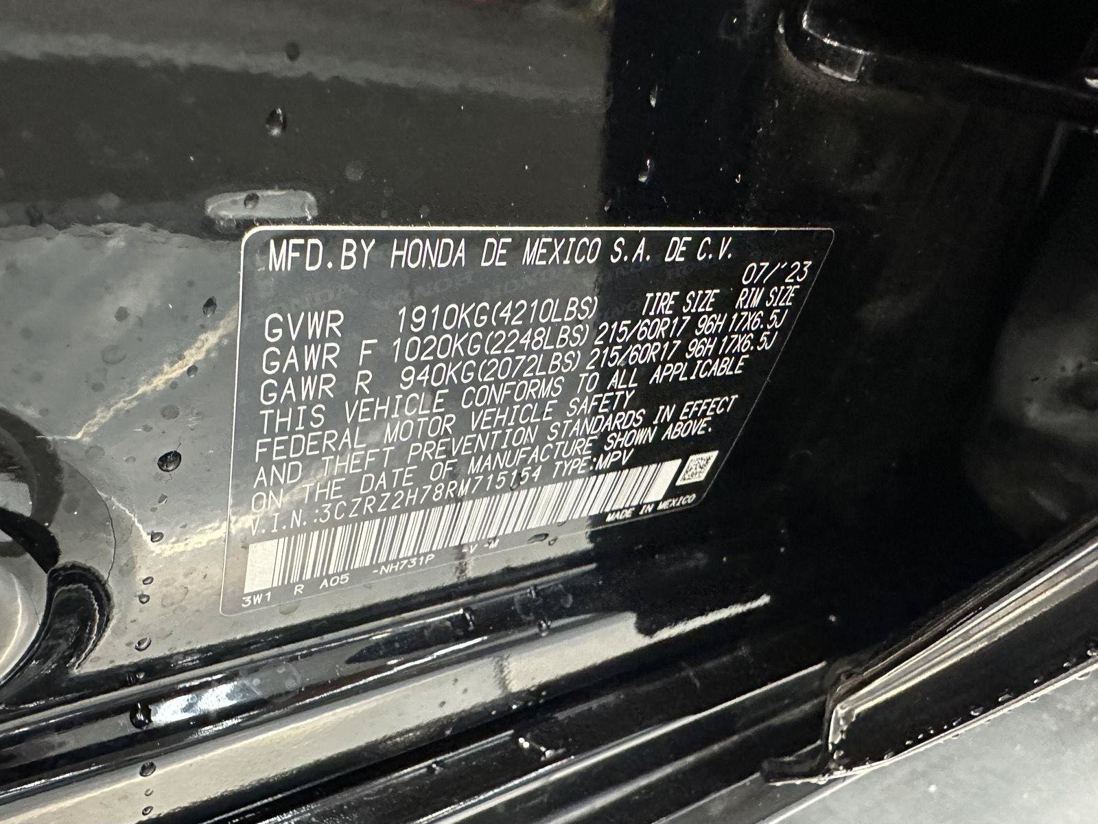 Certified 2024 Honda HR-V EX-L image 16
