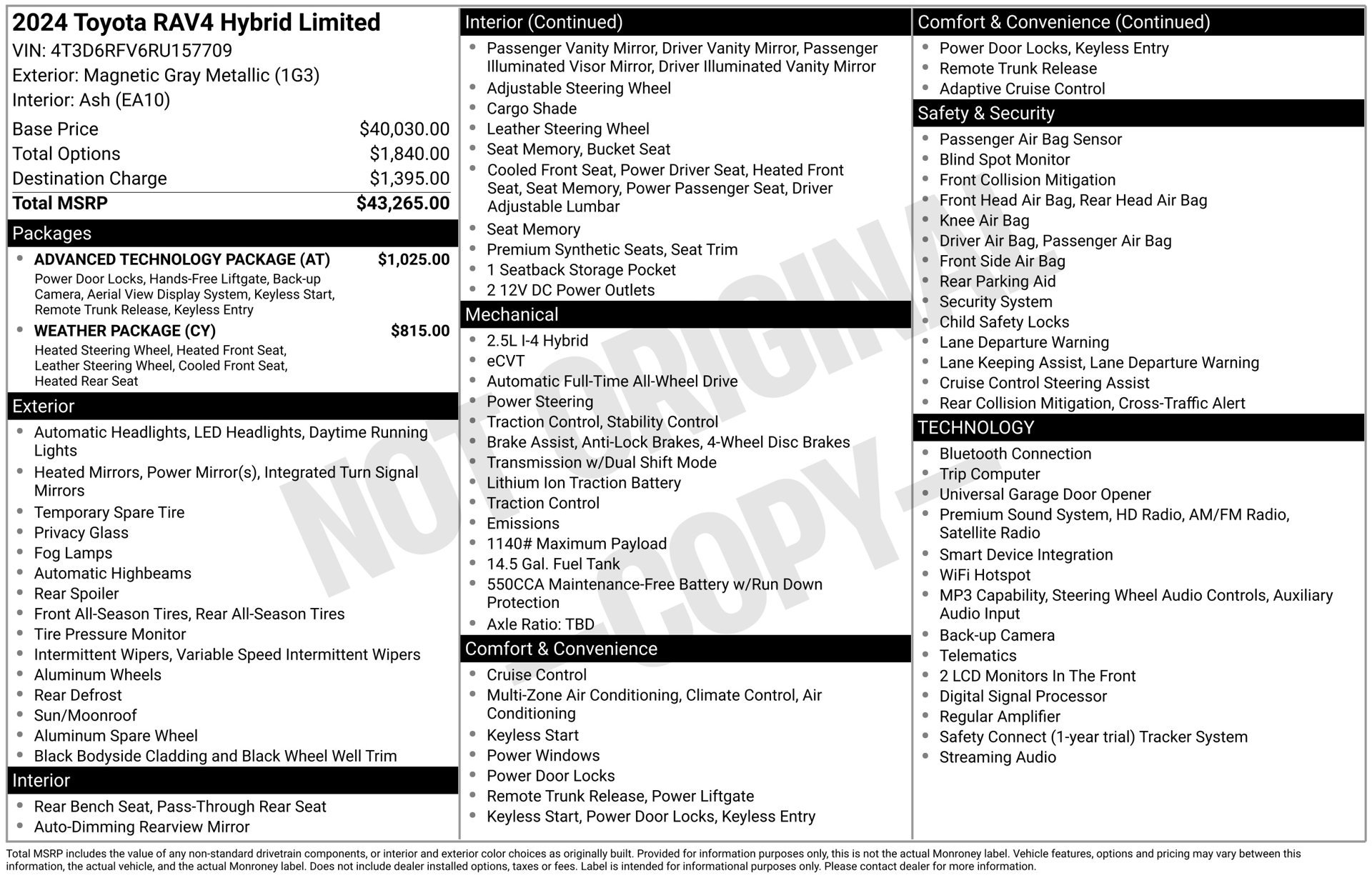 Used 2024 Toyota RAV4 Limited w/ Advanced Technology Package AWD/4WD image 45