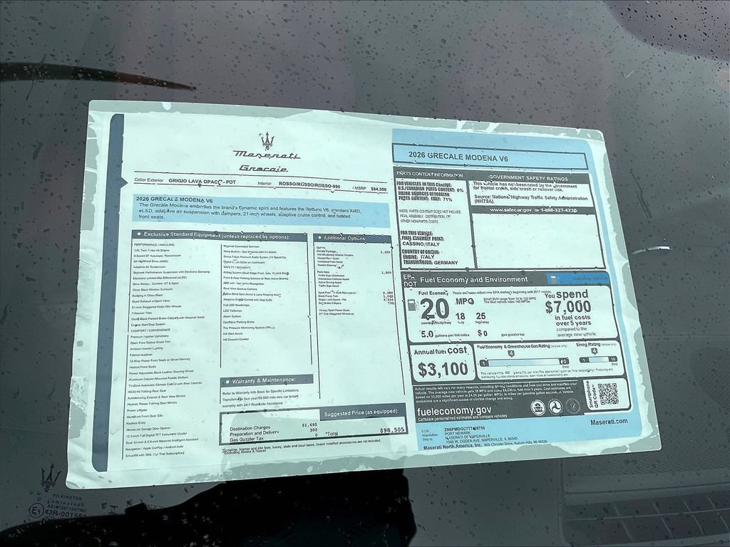 New 2026 Maserati Grecale Modena AWD/4WD image 14