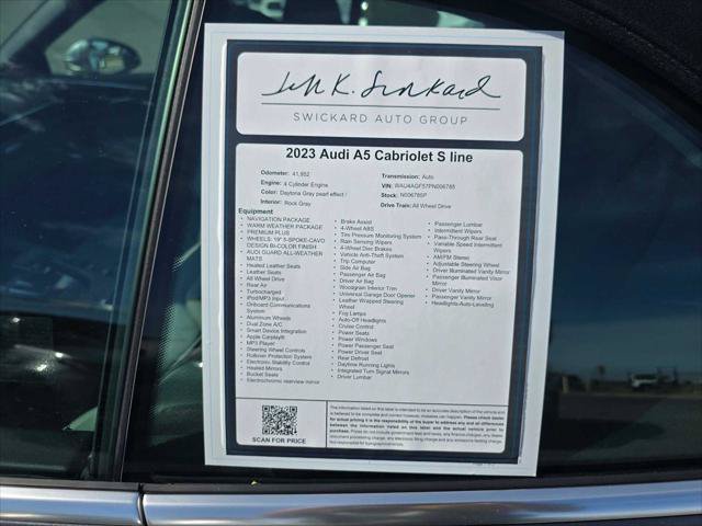 Used 2023 Audi A5 2.0T Premium Plus w/ Premium Plus AWD/4WD image 15