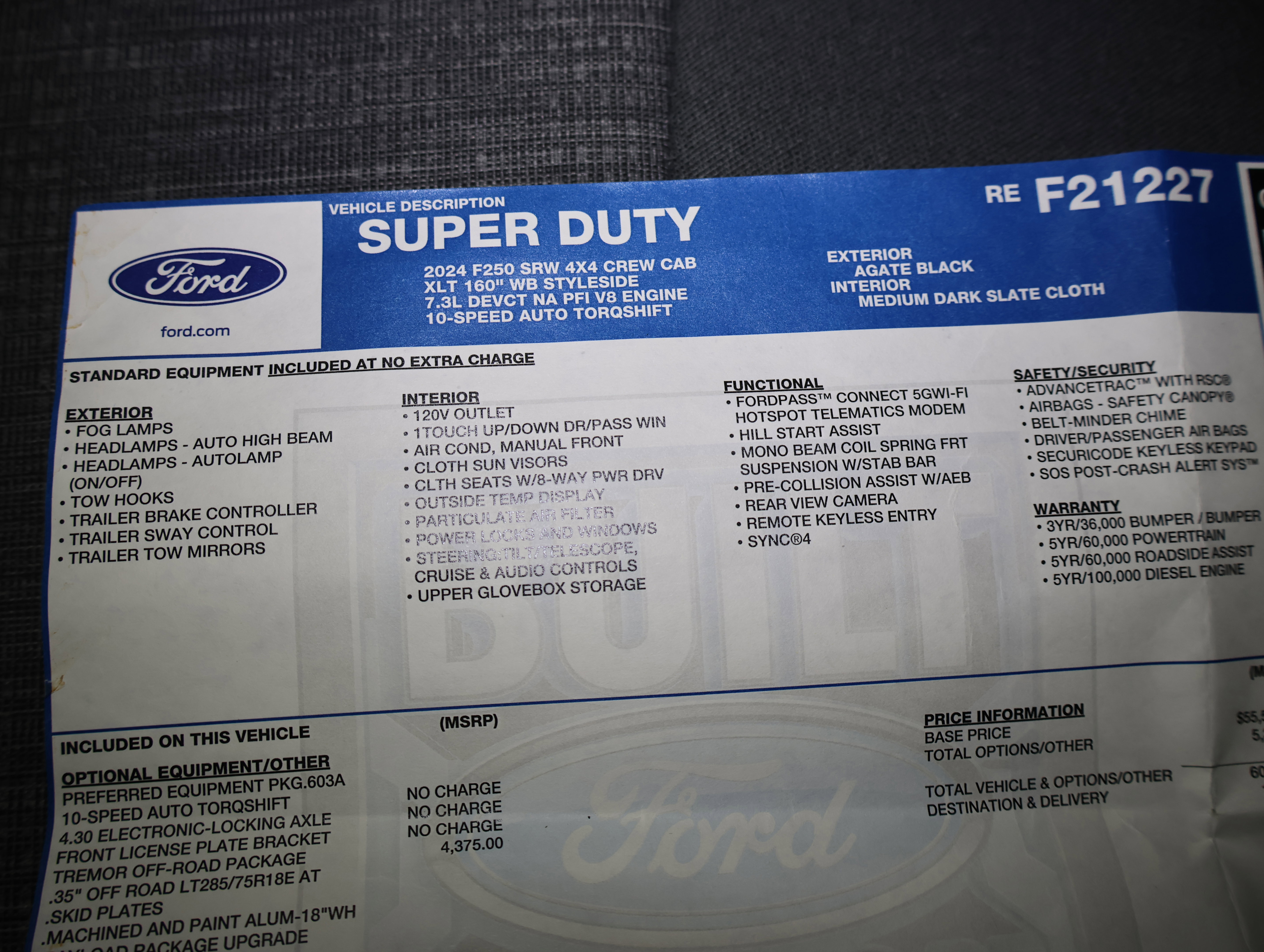 Used 2024 Ford F250 XLT w/ Tremor Off-Road Package AWD/4WD image 56