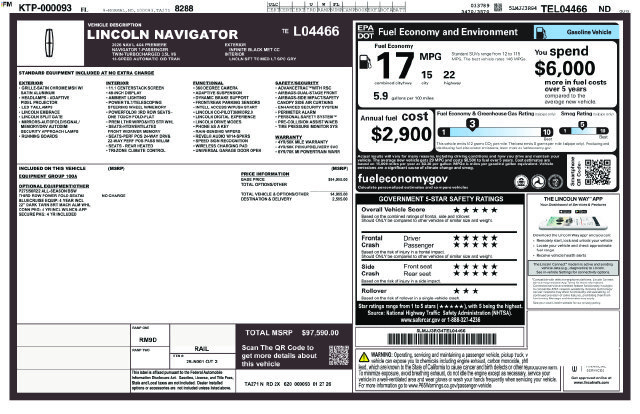 New 2026 Lincoln Navigator L Premier AWD/4WD image 4