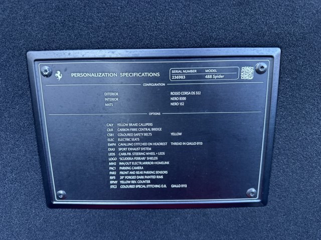 Used 2018 Ferrari 488 Spider RWD image 47