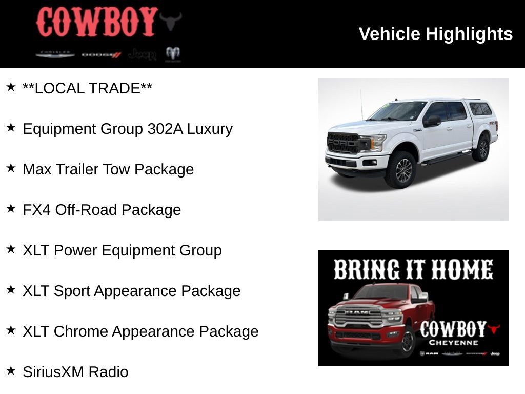 Used 2019 Ford F150 XLT w/ Equipment Group 302A Luxury image 2