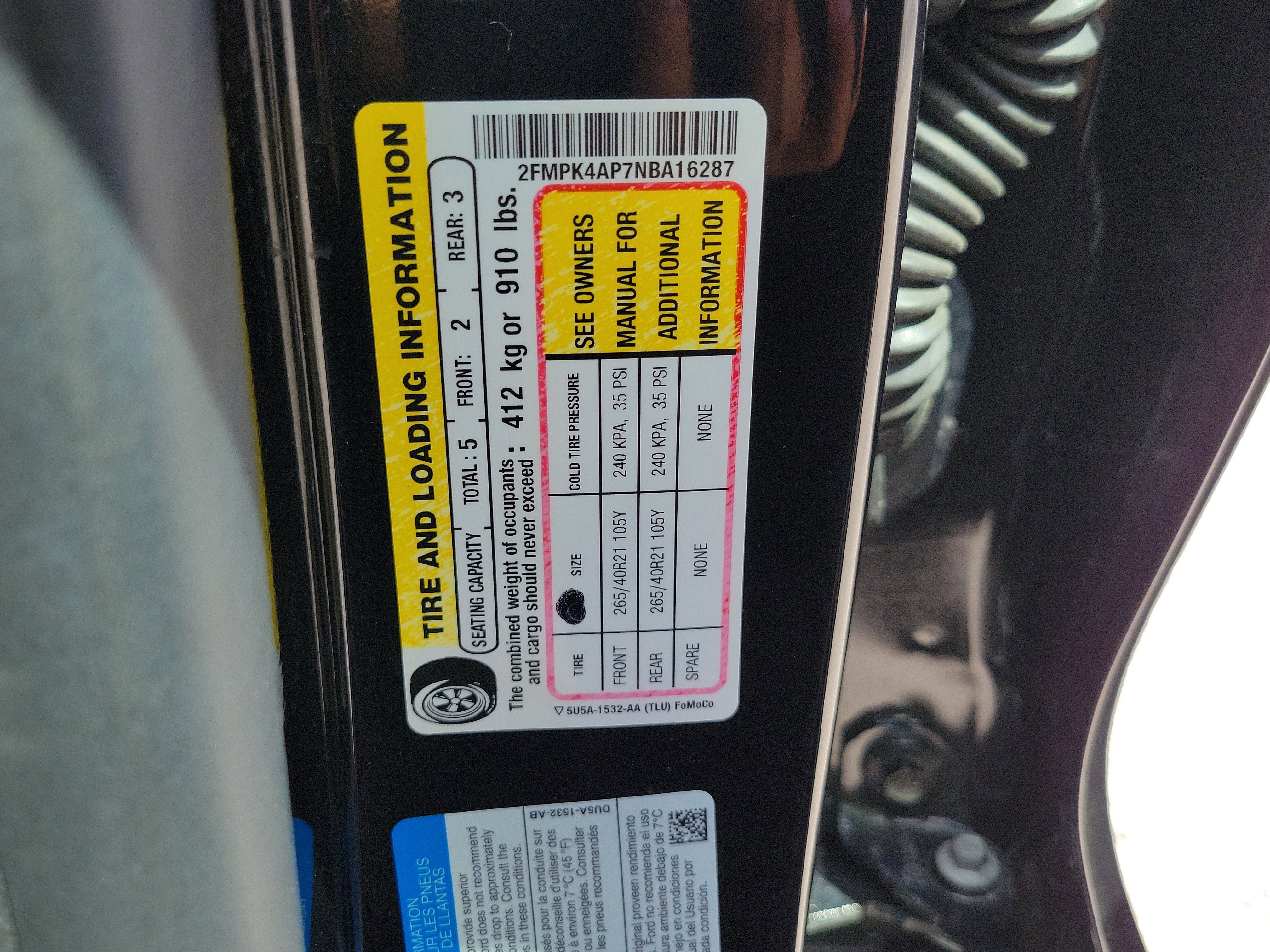 Certified 2022 Ford Edge ST w/ Equipment Group 401A AWD/4WD image 31