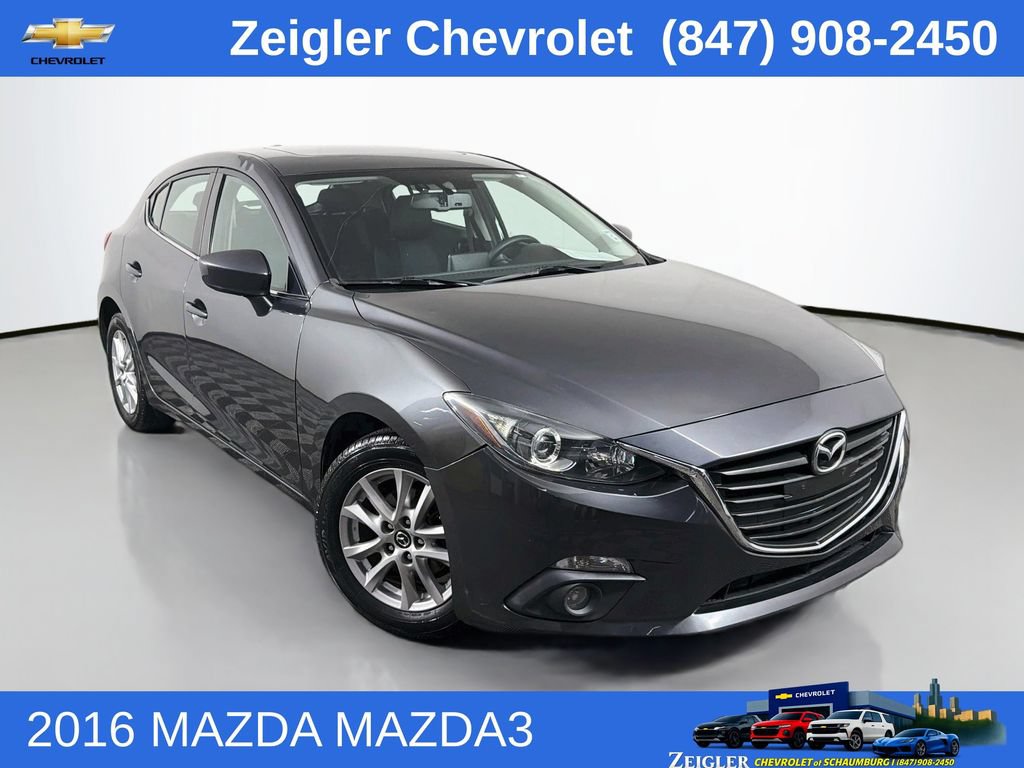 Used 2016 MAZDA MAZDA3 i Touring w/ Popular Equipment Package FWD image 1