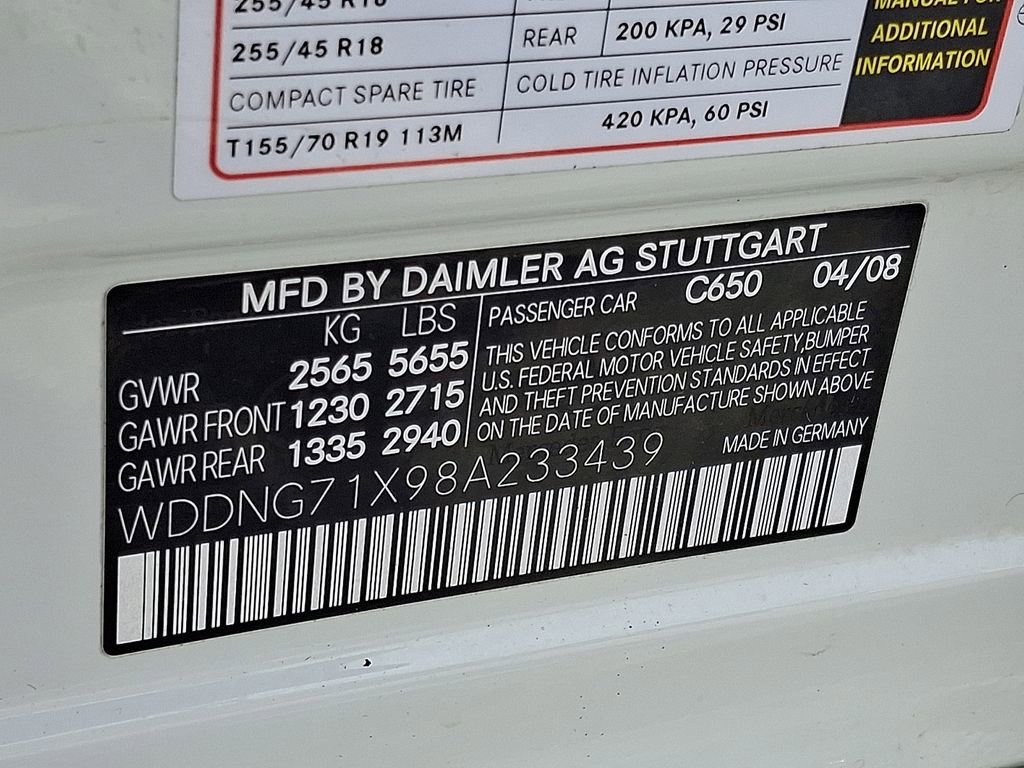 Used 2008 Mercedes-Benz S 550 S 550 4D Sedan image 27