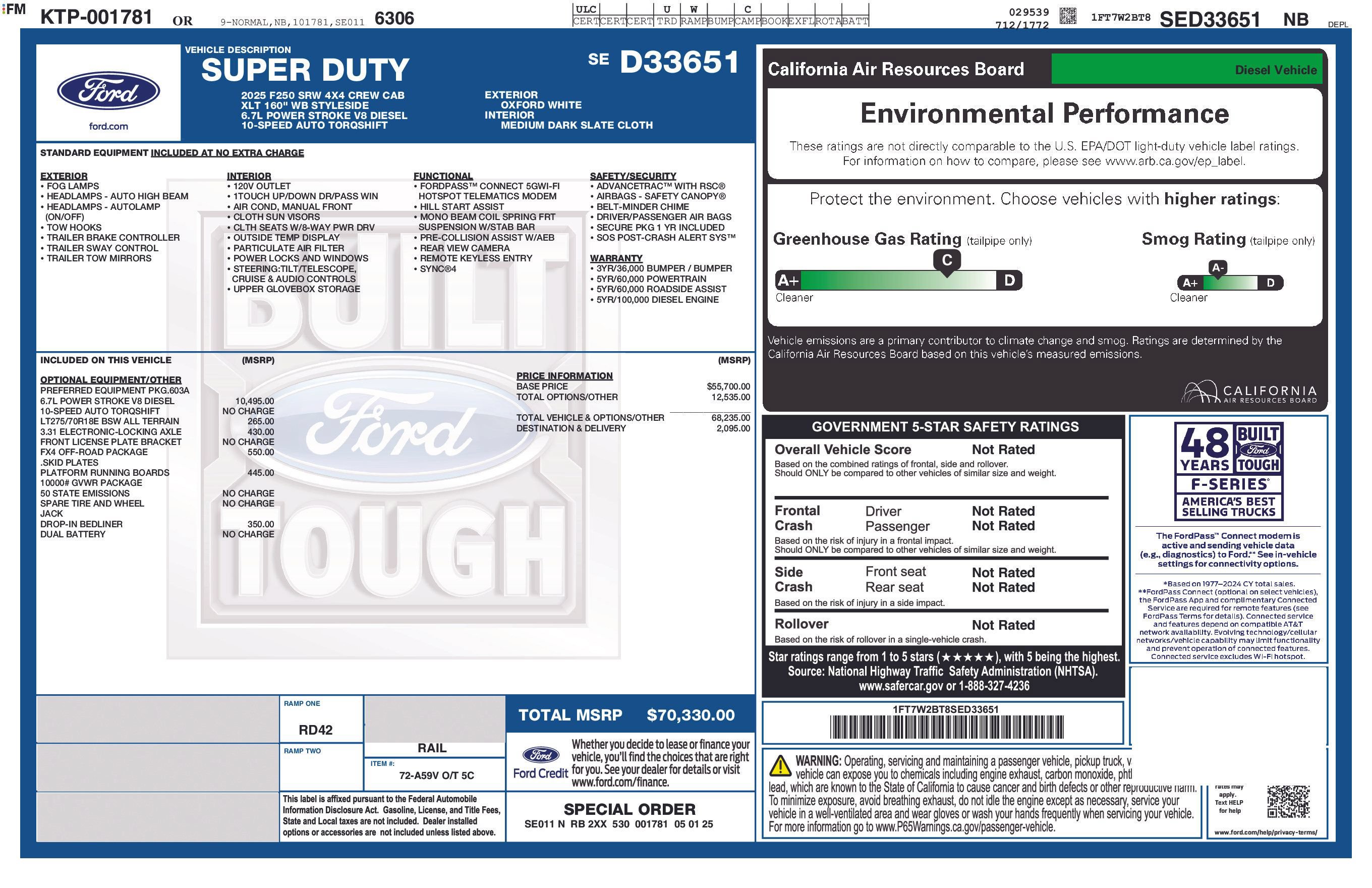 Used 2025 Ford F250 XLT w/ FX4 Off-Road Package AWD/4WD image 8