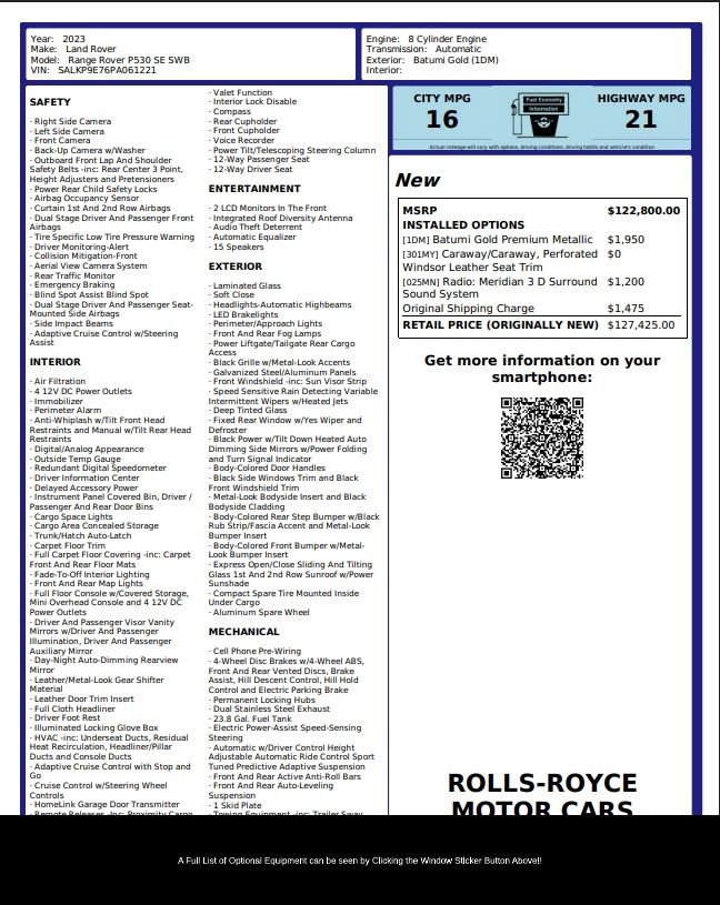 Used 2023 Land Rover Range Rover SE image 2