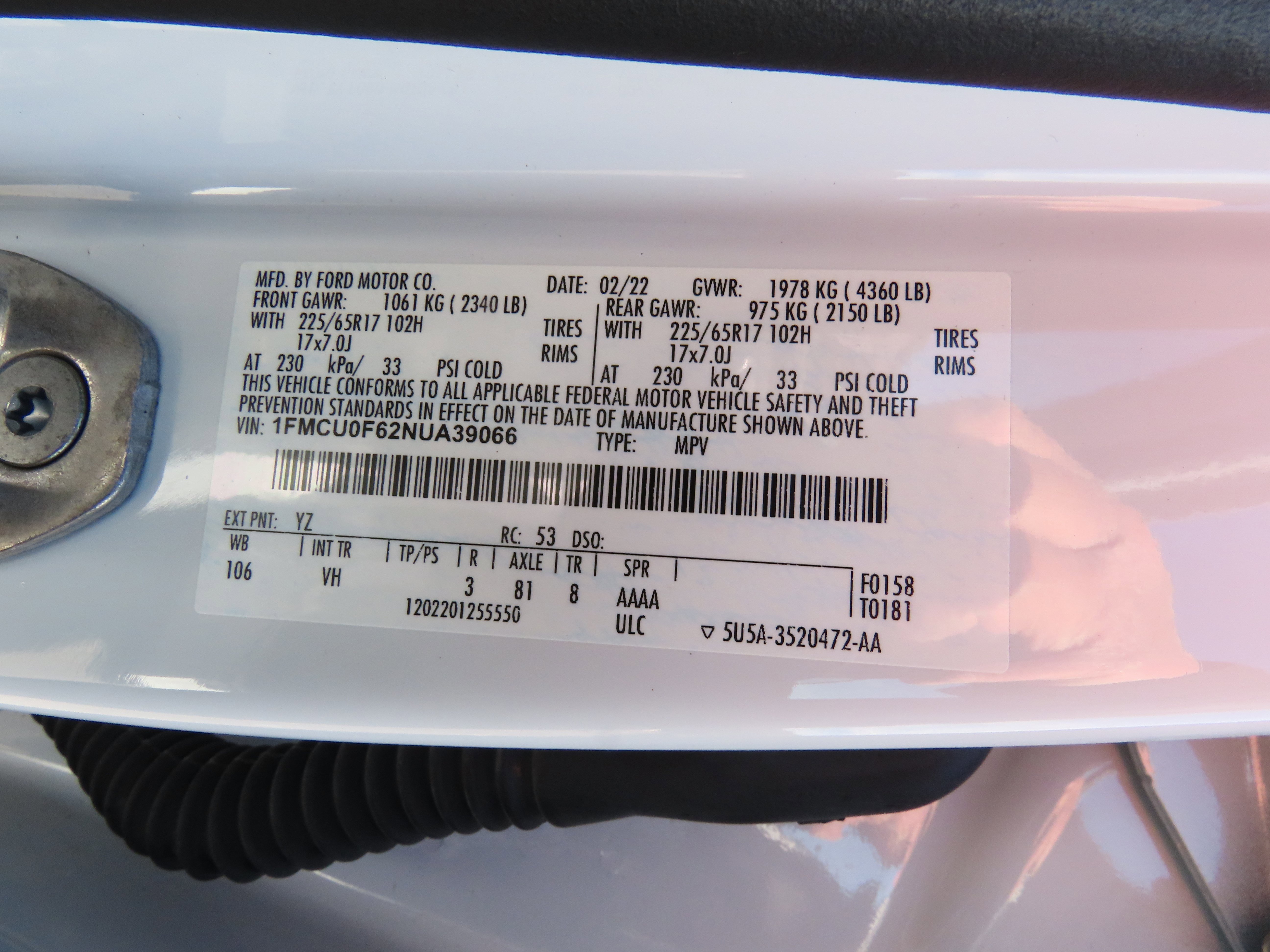 Used 2022 Ford Escape S image 36