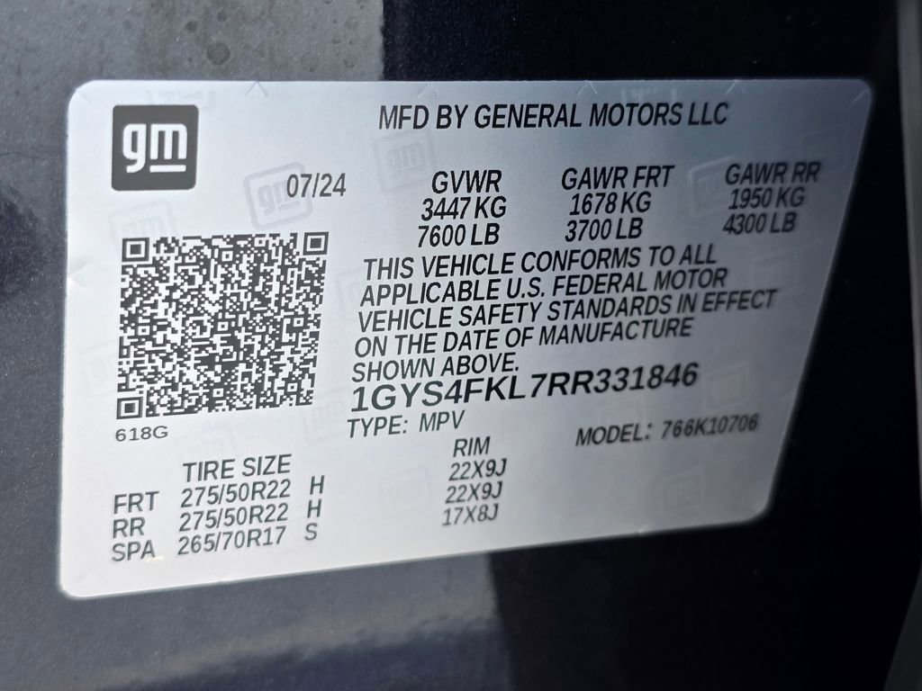 Used 2024 Cadillac Escalade Sport w/ LPO, ONYX Package AWD/4WD image 36