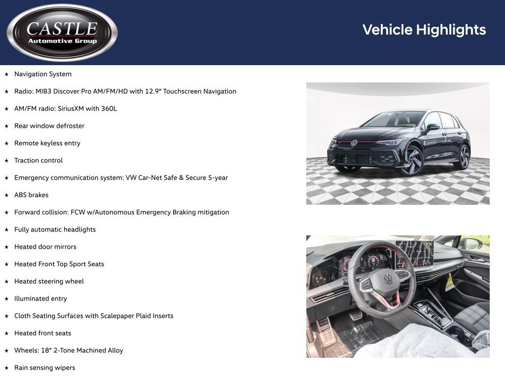 New 2026 Volkswagen GTI S FWD image 3
