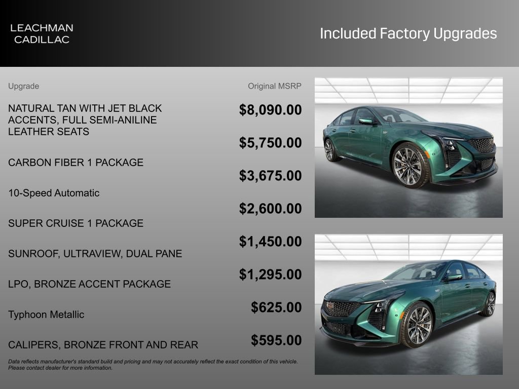 New 2026 Cadillac CT5 V Blackwing w/ Carbon Fiber 1 Package image 5