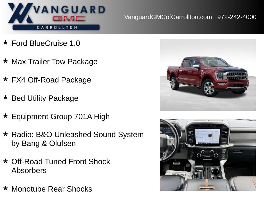 Used 2023 Ford F150 Platinum w/ Equipment Group 701A High AWD/4WD image 6