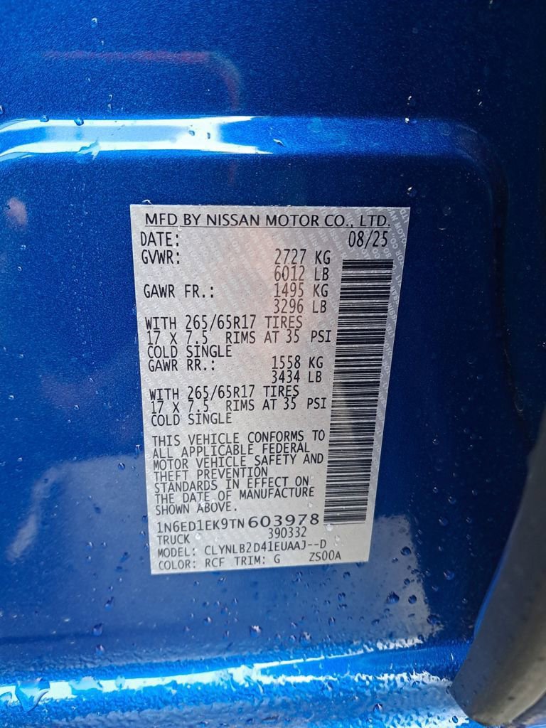 New 2026 Nissan Frontier SV w/ All-Weather Content Package image 31