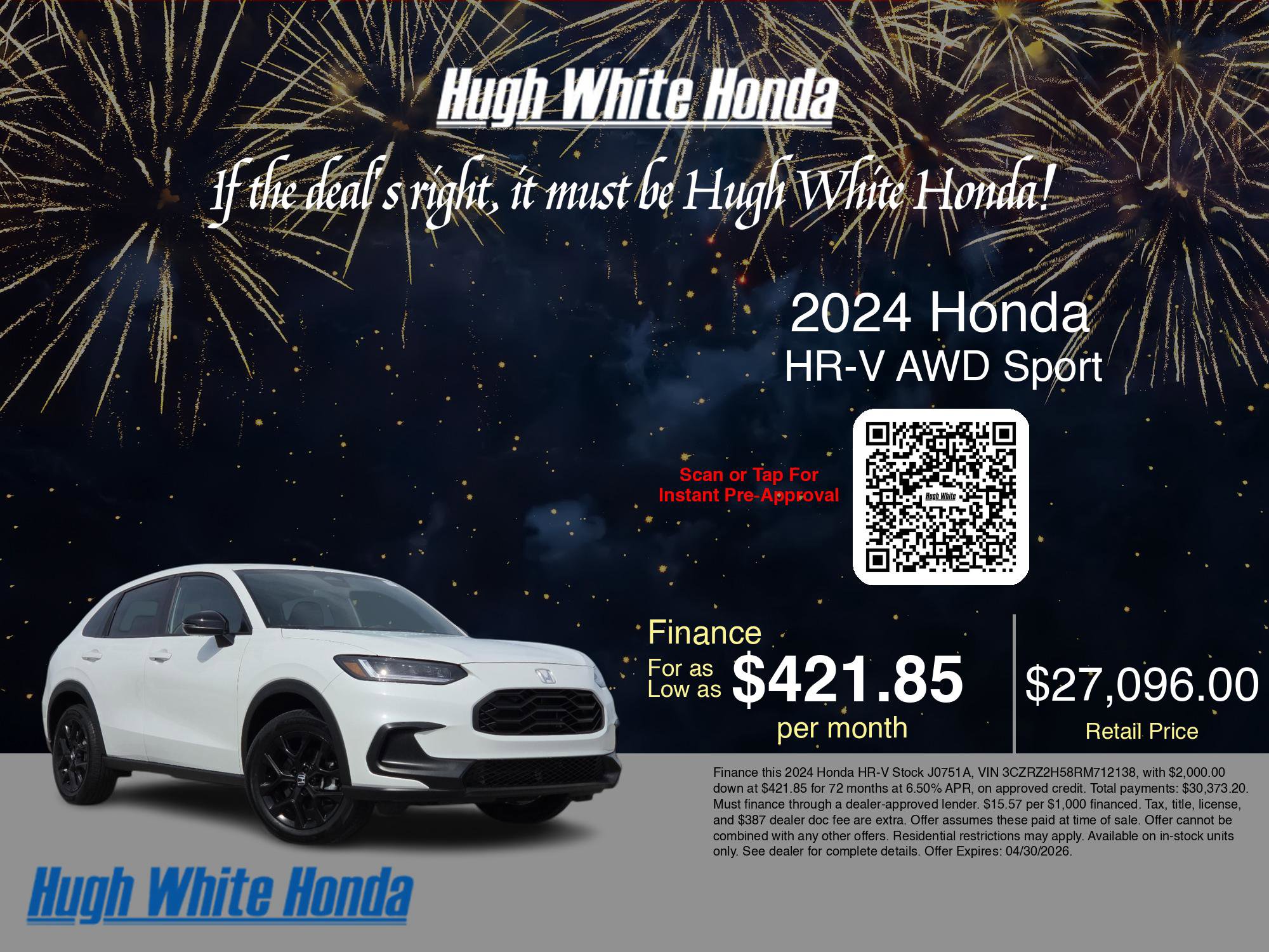 Used 2024 Honda HR-V Sport image 3